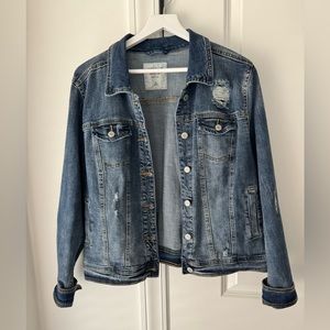 Mossimo Supply Co. Distressed Demin Jacket Size XX Large